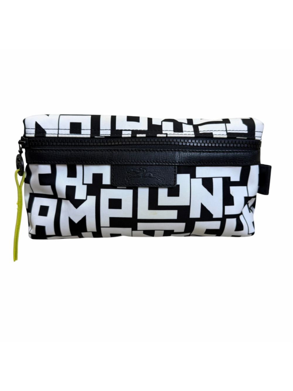 LONGCHAMP LE PLIAGE LGP COSMETIC POUCH BLACK-WHITE